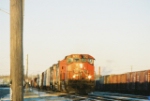 Southbound through freight